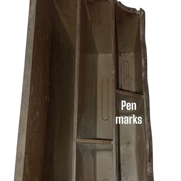 Lerner Desk Organizer Faux Wood Ornate Witchy Victorian Style Vanity Makeup Vtg. - Picture 4 of 16